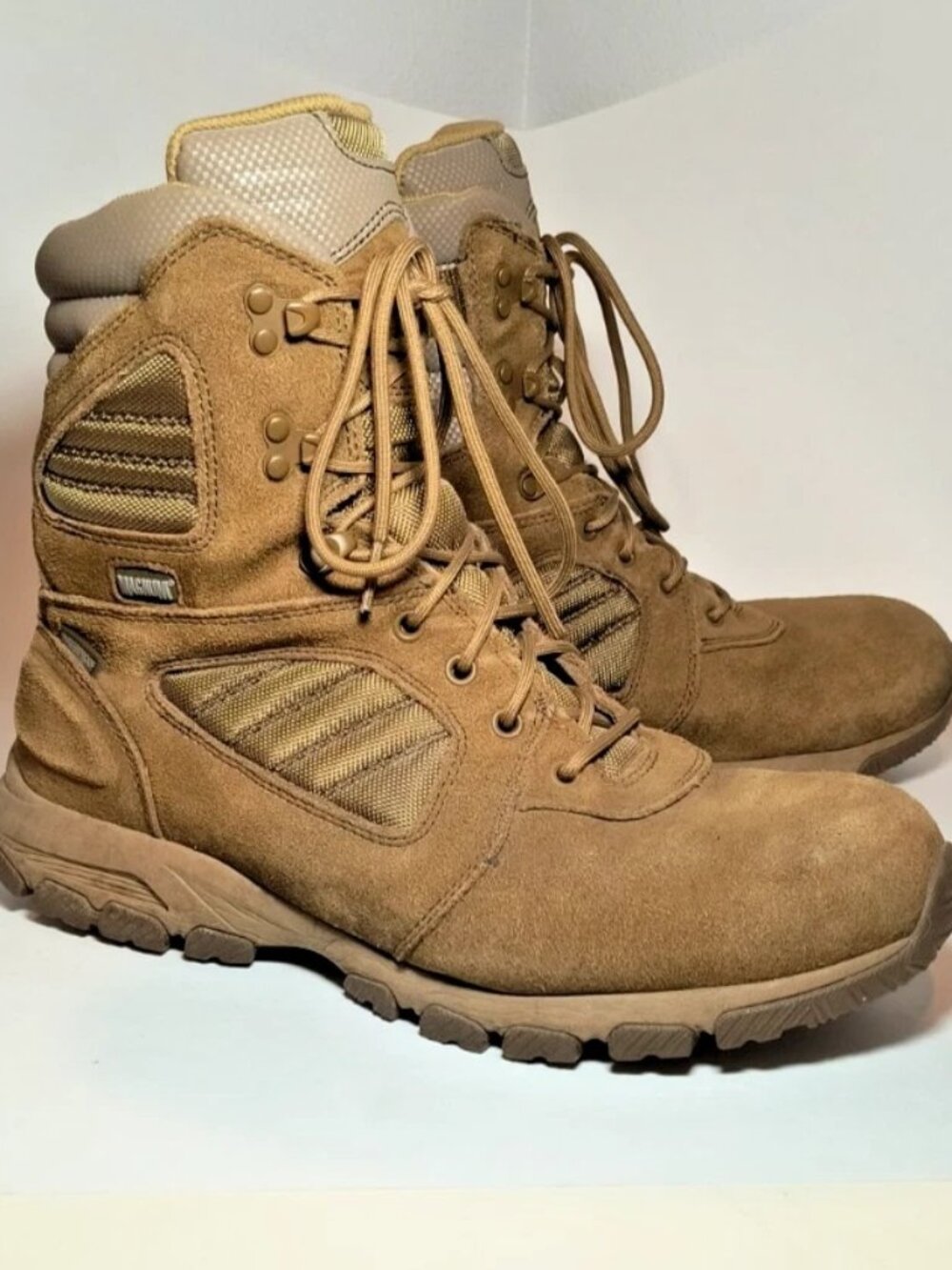 Magnum Mens 12M Tactical Combat Boots Waterproof Coyote Tan Work Duty Suede 7969